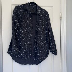 Madewell star print flannel